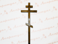 Крест дубовый 210 с напылением